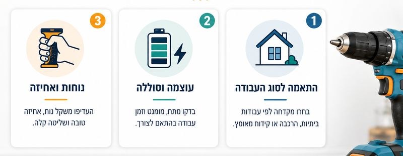 טיפים לבחירת מקדחה מתאימה