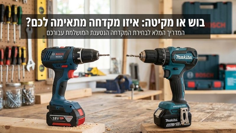 בוש או מקיטה: איזו מקדחה מתאימה לכם?